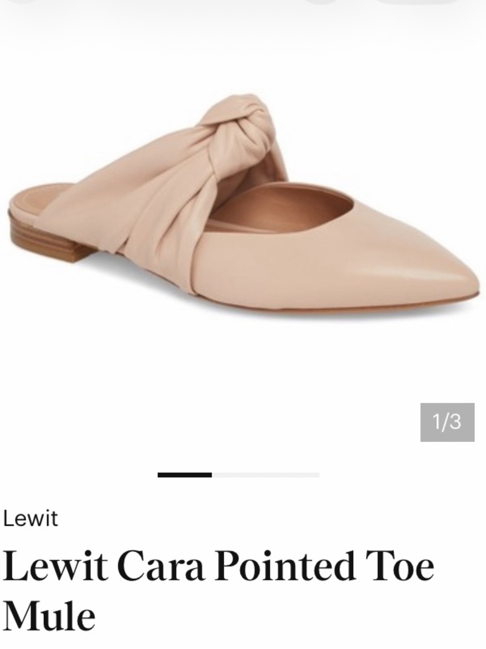 Lewis Cara Pointy Toed Mules 38.5